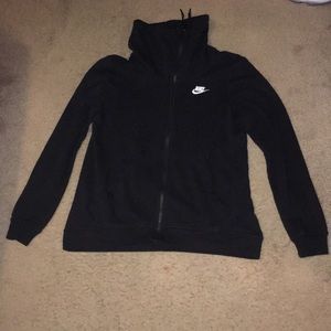black nike zipper jacket